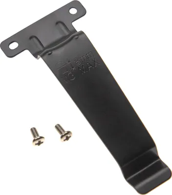 Produktbild von vhbw Gürtelclip kompatibel mit Kenwood TK-190, TK-2118, TK-2180MPT, TK-2200LP, TK-2180 Funkgerät - Mit Befestigungsschrauben, Metall, Schwarzk