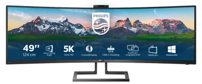 Immagine prodotto di Philips Brilliance P-line 499P9H - Monitor LED - curvo - 124,5 cm (49") (48,8" visualizzabile) - 5120 x 1440 Dual Quad HD @ 60 Hz - VA
