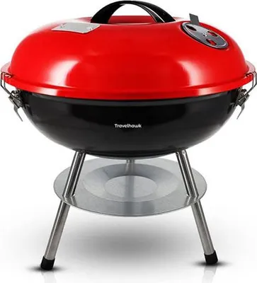 Produktbild von Tragbarer faltbarer Holzkohlegrill aus Edelstahl für Camping & Balkon, 35x27x6,5cm zusammengeklappt