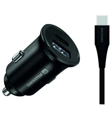 Obrázek produktu pro Swissten cl pro samsung super fast charging 35w + kabel usb-c/usb-c 1,2 m black
