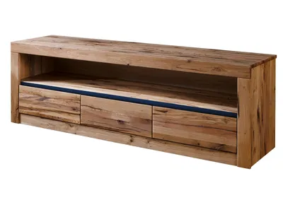 Image de MASSIVMOEBEL24 | Meuble TV 165x42 Chênes sauvage et lombard huilé Bois naturel MONTREUX #104