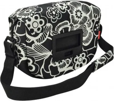 Produktbild von Rixen&Kaul Klickfix Funbag fleurs schwarz Lenkertasche 4L ohne Lenkeradapter