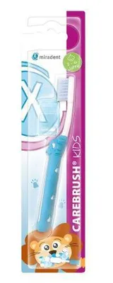 Image de Miradent Carebrush Kids Brosse à dents 2-6 ans bleue 1 pièce