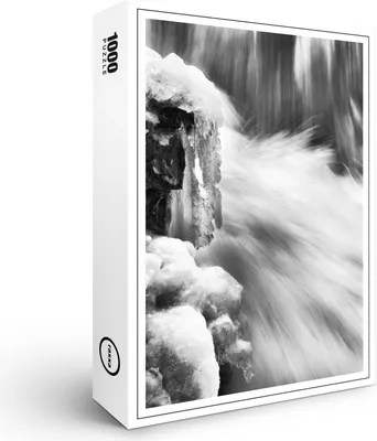 Produktbild von raxxa Premium-Puzzle "Wasserfall mit Eis", 1000 Teile