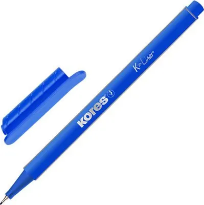 Obrázek produktu pro Kores FL28101, 12 kusů, Modrá, Jemný hrot, Modrá, Šedá, Kulatý, 0,4 mm