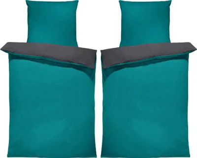 Produktbild von Winter Bettwäsche Doubleface Uni Wende kuschelig flauschig warm weich Fleece