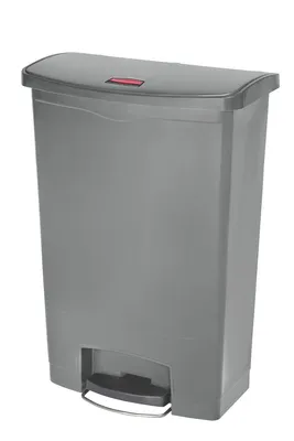 Produktbild von Rubbermaid - Slim Jim Step On Container Front Step Kunststoff 90 Liter - Polyethylene - Grau