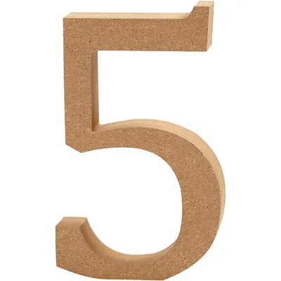 Produktbild von Creativ Company 56396, Deko-Zahl, Holz, Holz, 80 mm, 1,5 cm, 1 Stück(e)