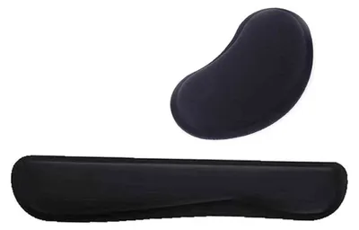 Obrázek produktu pro 2 sady podložek pod zápěstí pro myš, podložky pod zápěstí pro počítač, podložky pod zápěstí pro klávesnici, opěrky pod zápěstí pro počítač, opěrky pod zápěstí pro klávesnici