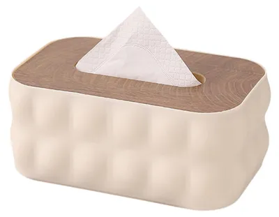 Produktbild von Moderne Taschentuchbox mit staub- und wasserdichtem Deckel für Zuhause, Büro und Badezimmer