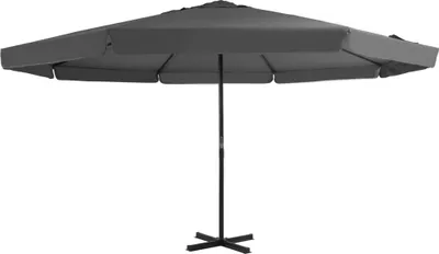 Produktbild von vidaXL Sonnenschirm mit Aluminium-Mast 500 cm Anthrazit