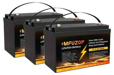 Produktbild von Li-Ionen-Akku - Lithium-Akku - Lithium-Eisenphosphat-Batterie - 3 Stück - LiFePO4-Akku - Wiederaufladbare Batterie