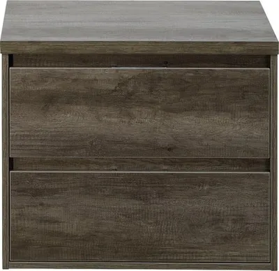 Produktbild von Waschtischunterschrank Porto 70 cm mit Waschtischplatte Nebraska Eiche