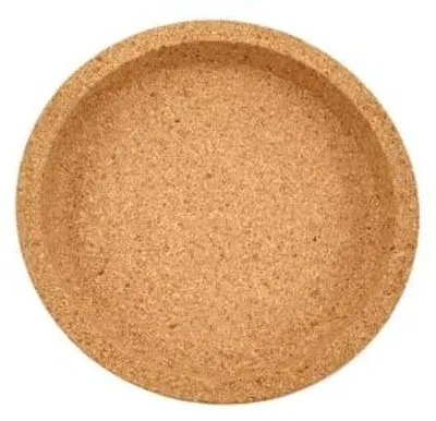 6 Kork-Untersetzer rund, 10,2 x 1,8 cm, braun