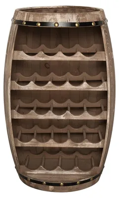 Image de Étagère à vin BODEGA, 80 cm, pour 23 bouteilles, en bois de sapin, finition naturelle