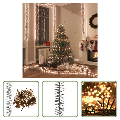 Image de Guirlande lumineuse à LED The Living Store 3000 LED blanc chaud 23 m PVC