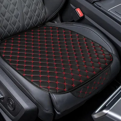 Productafbeelding van Autostoelhoezen van leer, 2 stuks, waterdicht, antislip, met opbergtas, universeel geschikt voor auto's en SUV's