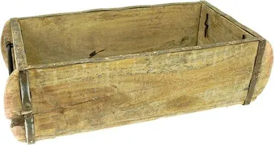 Produktbild von Naturholz-Blumenkorbständer - Holzdeko - Braun - 32 cm
