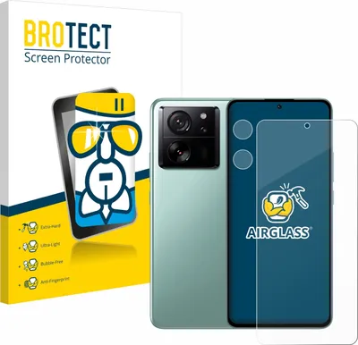 Produktbild von BROTECT Schutzglas für Xiaomi 13T Pro (Display+Kamera) Schutzfolie Panzer Folie Glas Display Schutz klar
