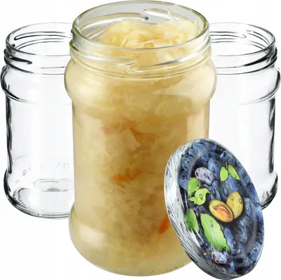 Produktbild von KADAX kleine Einmachgläser 315 ml, fi66, Gläser für Honig, Marmeladengläser mit Deckel