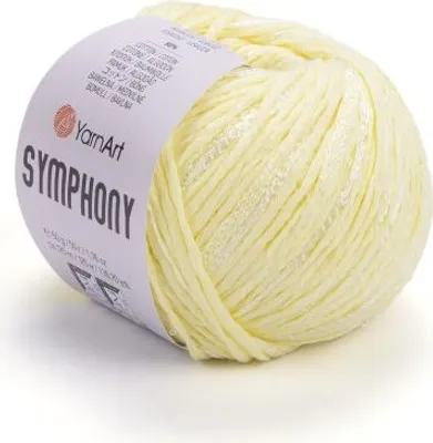 Produktbild von YarnArt Symphony Wolle Cytryna: 80% Baumwolle, 125m/50g, Glanz & Leichtigkeit
