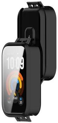 Productafbeelding van TPU beschermhoes voor de Xiaomi Smart Band 11 Active, met volledige schermbescherming, zwart