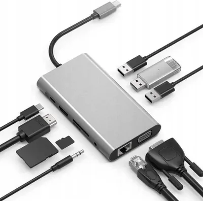 Produktbild von HUB USB-C 10in1 Adapter Zenwire BYL-2010N