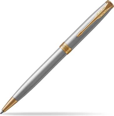 Produktbild von Parker 1931507, Schwarz, Gold, Edelstahl, Twist retractable ballpoint pen, Medium, Rund, Metall