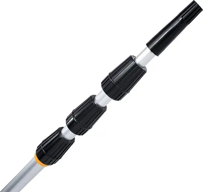 Zdjęcie produktu dla od Pullach Hof: drążek teleskopowy o długości 6 metrów z gwintem i adapterem, aluminiowy drążek teleskopowy z możliwością wysuwania, gwintowany
