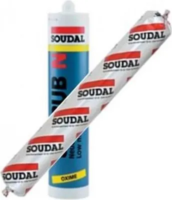 Produktbild von Silirub N neutraler Silikondichtstoff Schlauchbeutel 600 ml transparent SOUDAL
