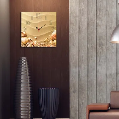 Productafbeelding van Opviq, Msk- HMA3175, Bunt, Wandklokken, 40 x 40 cm, 100% MDF (dikte: 5 mm)