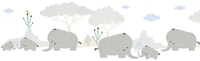 Imagen del producto de Profhome 403747-GU Empapelado con dibujo animales mate gris azul 0,75 m2