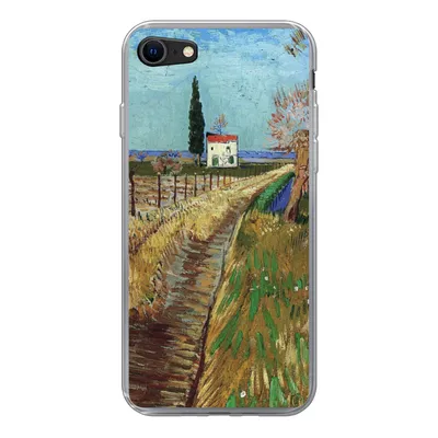 Produktbild von MuchoWow® Handyhülle Schutzhülle Hülle für iPhone 8 Weg durch ein Weidenfeld - Vincent van Gogh Silikon Softcase Handy Hülle - Schutzhaube