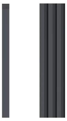 Obrázek produktu pro VOX Linerio L-Line U-TRIM – zakončovací lišta vlevo pro 3D stěnové panely – příslušenství k obkladům stěn, voděodolné – 265 cm, antracitová