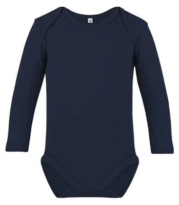 Produktbild von Link Kids Wear - "Rebel 01" Bodysuit für Baby, Langärmlig LT5029 (68) (Marine)