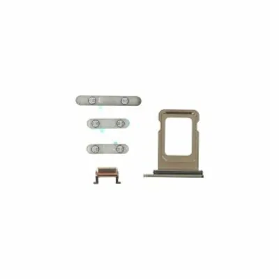 Produktbild von Tasten für iPhone 11 Pro Ersatz Button Knopf Taste Flex Kabel gold