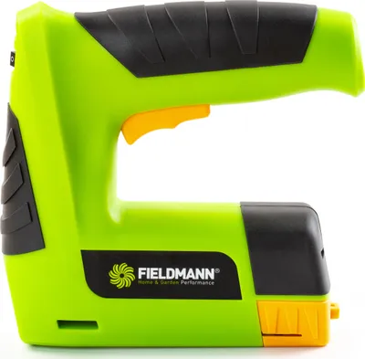 Obrázek produktu pro FIELDMANN FDN 3025-A AKU Aku sponkovací pistole, 4,0 V / 1 500 mAh, maximální hloubka: 10mm, kapacita baterie: 1,5 Ah, rychlost nárazu: 30/min max, v ceně: 2500 ks spon