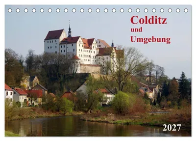 Zdjęcie produktu dla Colditz i okolice (kalendarz biurkowy 2027, format DIN A5, układ poziomy), kalendarz miesięczny CALVENDO