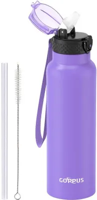 Immagine prodotto di Borraccia in acciaio inossidabile da 750 ml senza BPA, ideale per lo sport e i viaggi