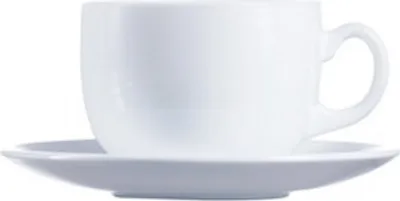 Produktbild von 12x Loona Obertasse weiss 22cl Weiß Arcoroc Opal Speiseteller, Tafelservice