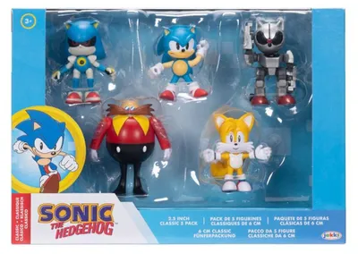 Produktbild von Sonic the Hedgehog Packung mit 5 Figuren, 6 cm