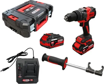 Obrázek produktu pro Sada vrtačka-šroubovák 18 V - KSTOOL - se 2 bateriemi 18 V 8 Ah - nabíječka - kufřík - 515.4730F
