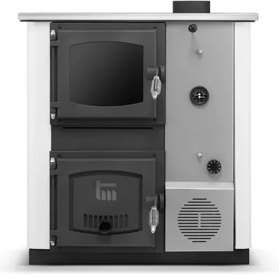 Zdjęcie produktu dla Kuchnia węglowa westfalka piec kominek koza kocioł c.o. z płaszczem wodnym TEMY PLUS 12 kW biała