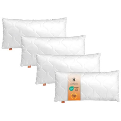 Produktbild von Kopfkissen 40 x 80 cm, 4er Set, Schlafkissen, 100% Mikrofaser, für Allergiker geeignet, sleepling Basic 100