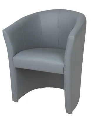 Produktbild von Cocktailsessel Clubsessel Grau Farben Loungesessel Sessel Kunstleder Neu