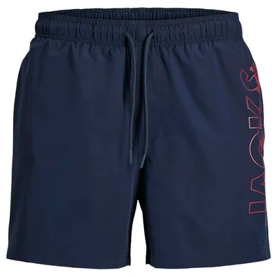 Produktbild von Jack&Jones Übergrößen Badeshorts JPSTMAUI navy Print