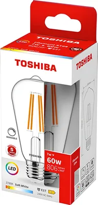 Obrázek produktu pro LED FILAMENT ST64 E27 7W 2700K DIM žárovka
