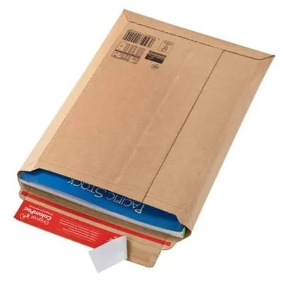 Produktbild von ColomPac Versandtasche, aus brauner Wellpappe Innenmaße: (B)530 x (T)720 x (H)-50 mm - 20 Stück (CP 010.10)