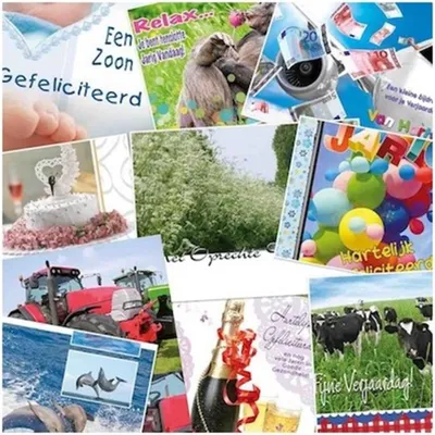 Image de Cartes de vœux, 10 pièces par motif