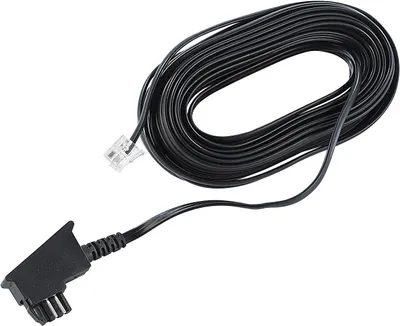 Produktbild von S/CONN TAE-F/RJ-11, 3 m, 3 m, TAE F, RJ-11, Transparent, Schwarz, Männlich, Männlich